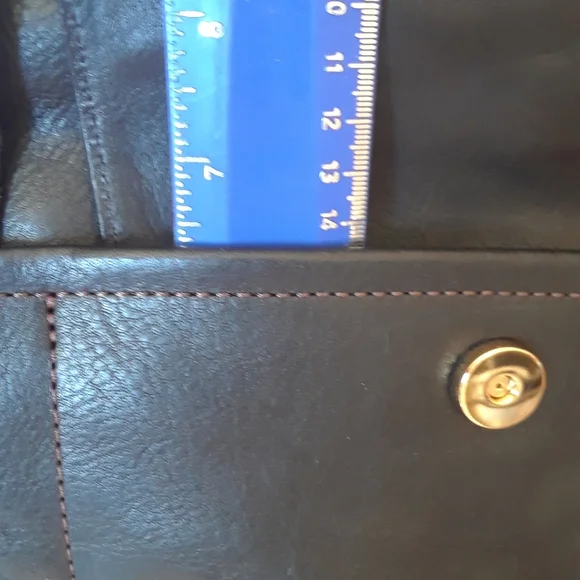 Dooney & Bourke Florentine Pocket Shopper in Black/Black - Picture 11 of 13